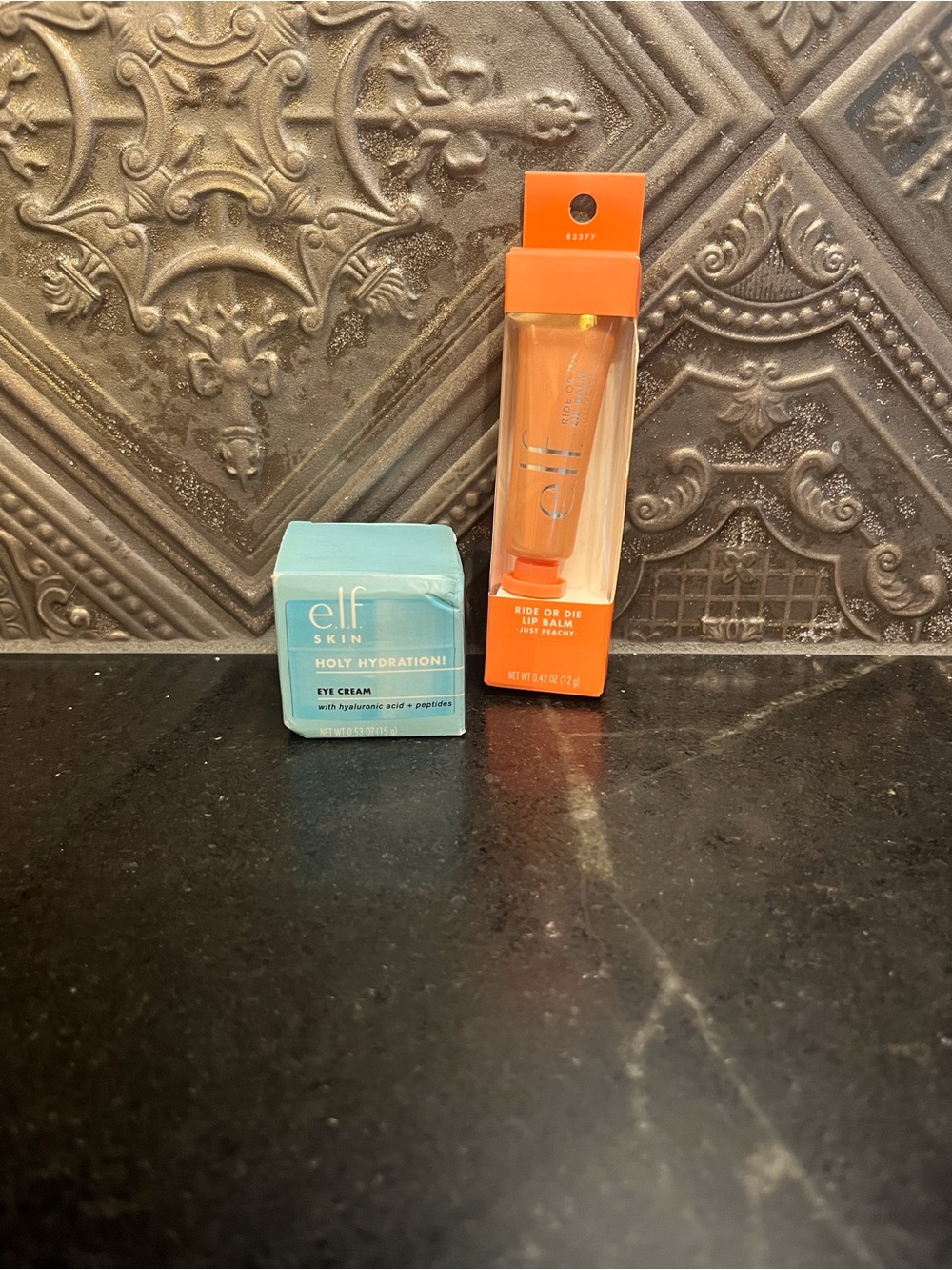 ELF Eye Cream & Ride or Die Lip Balm Duo - Holy Hydration and Just Peachy